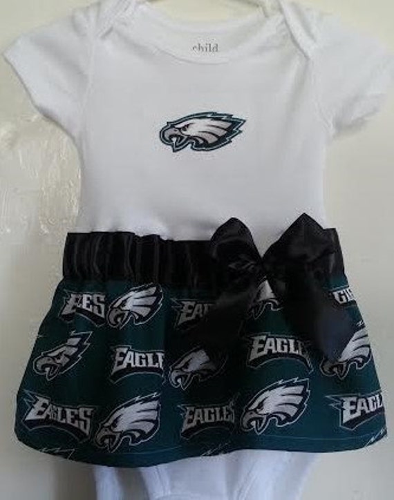 Philadelphia Eagles inspired baby girl outfit