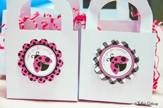 Ladybug Baby Shower 2 Inch Thank You Circles, Instant Download, Printable, Digital Il_570xn