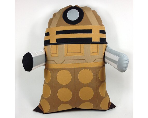 Dalek Inspired Plush Character Pillow Zipper Pouch Dalek Inspired Plush Character Pillow Zipper Pouch