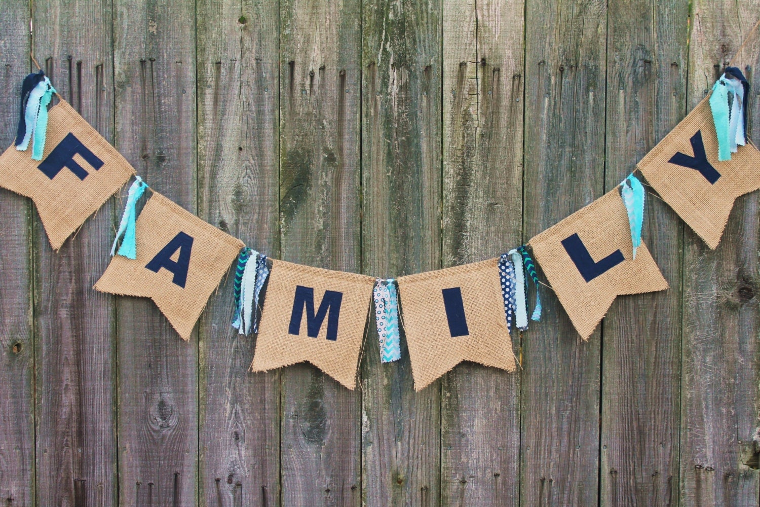 Family Banner Burlap Family Banner Custom Banner for Family