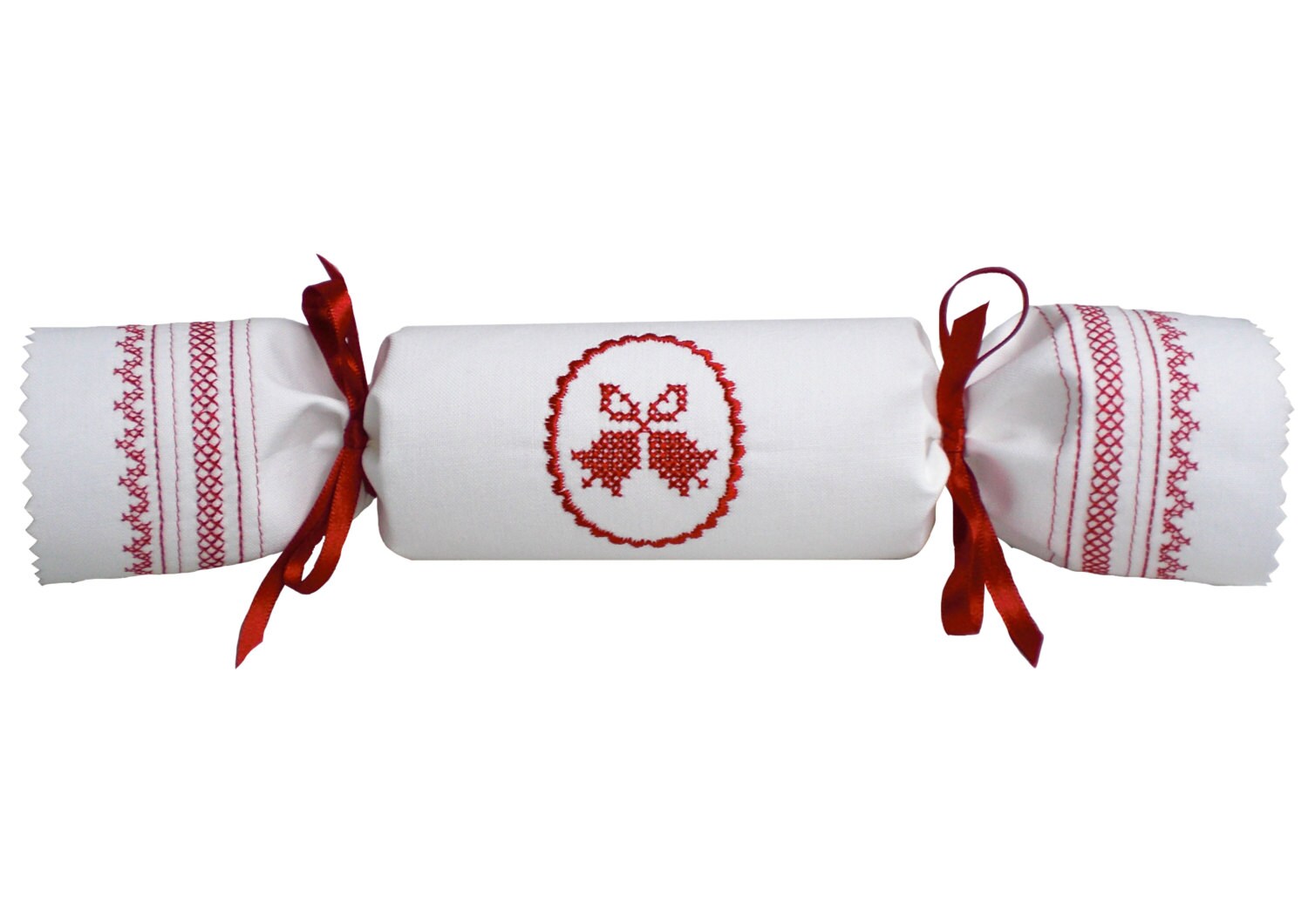 second reusable christmas cracker with bell motif second reusable christmas cracker with bell motif