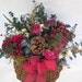 Dried Flower Small Wicker Wall Basket Christmas Flowers