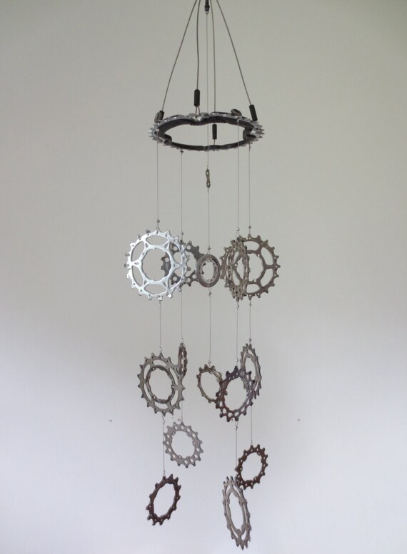Bicycle Gear Wind Chimes Accessories Kinetic Art Bicycle Gear Wind Chimes Accessories Kinetic Art Recycled
