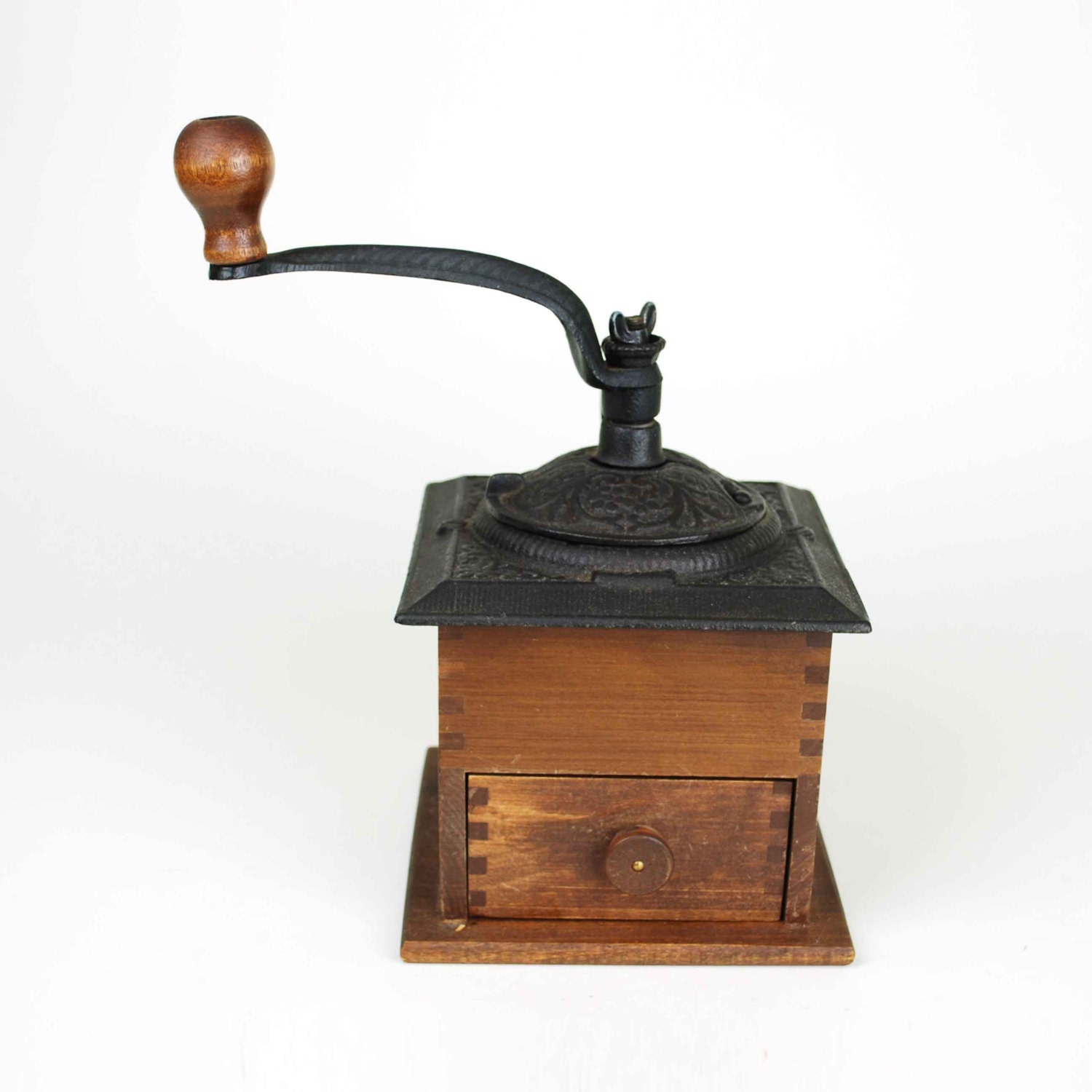 Vintage Burr Coffee Grinder by Woodcroftery // Wood & Cast