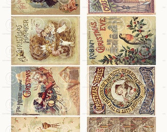 Printable Vintage Victorian Christmas Cards a digital