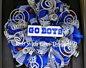 Items similar to Dallas Cowboys Football Wreath, Football Wreath