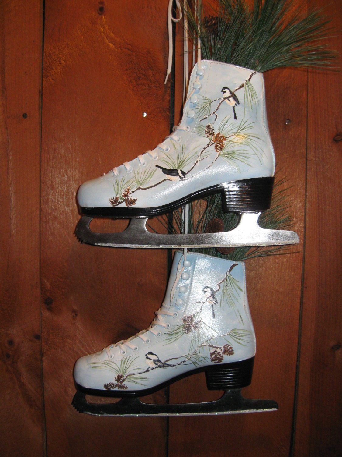Upcycled Ice Skates handpainted