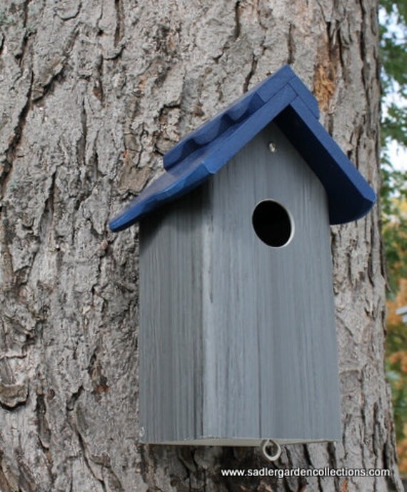 Bluebird house PVC Cedar Bird house fully functional