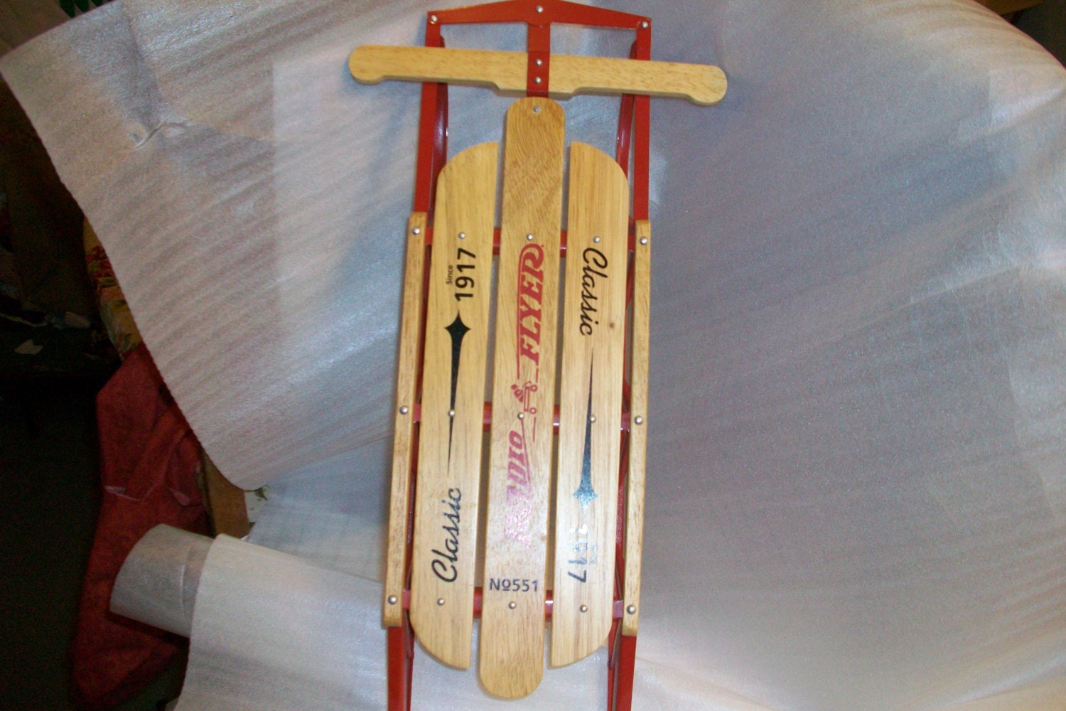 Radio Flyer Sled 551 Collectible by Western Auto 17 x 5