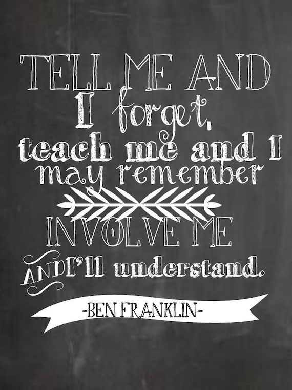 Chalkboard Quote Printable Teach Me