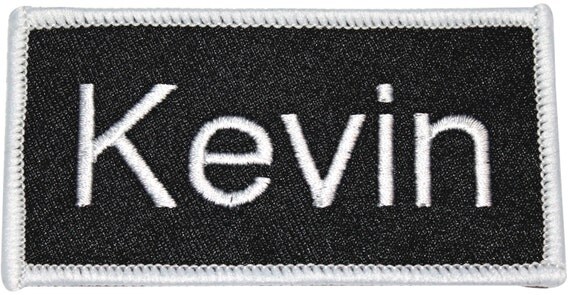 Kevin Kevin Name Tag Uniform Identification Badge