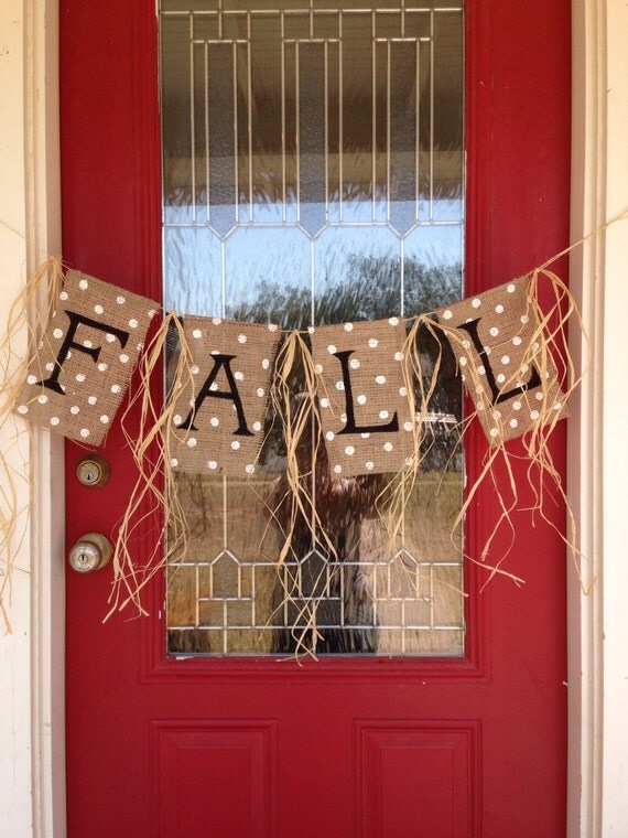 Fall Burlap Banner