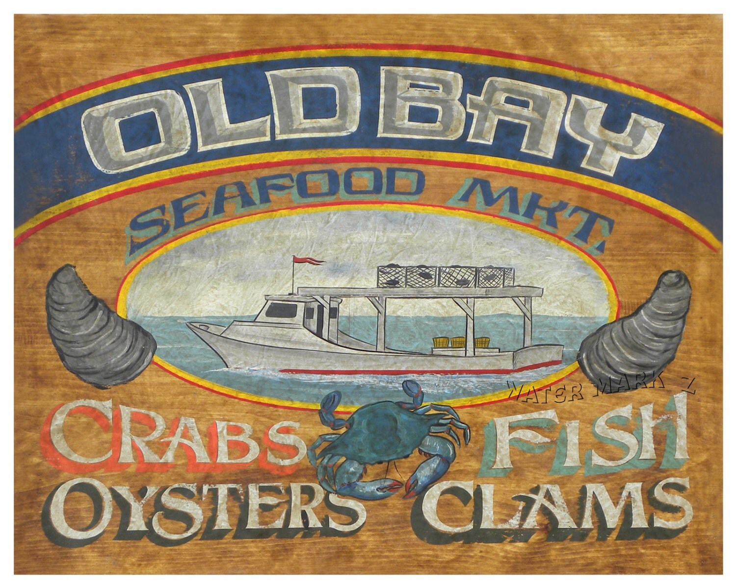 Old Bay Seasoning Seafood Print