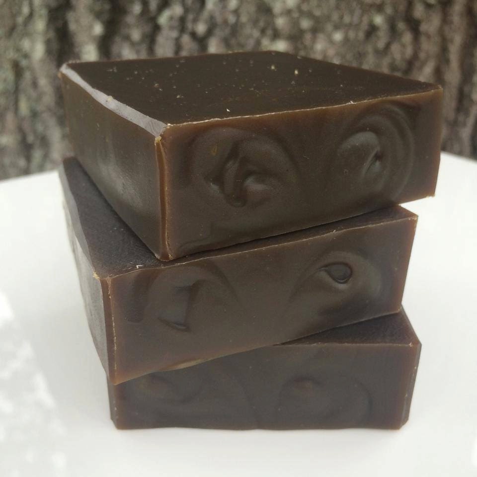 Pine Tar Soap Handmade Pine Tar Soap with Tea by SpicyPinecone