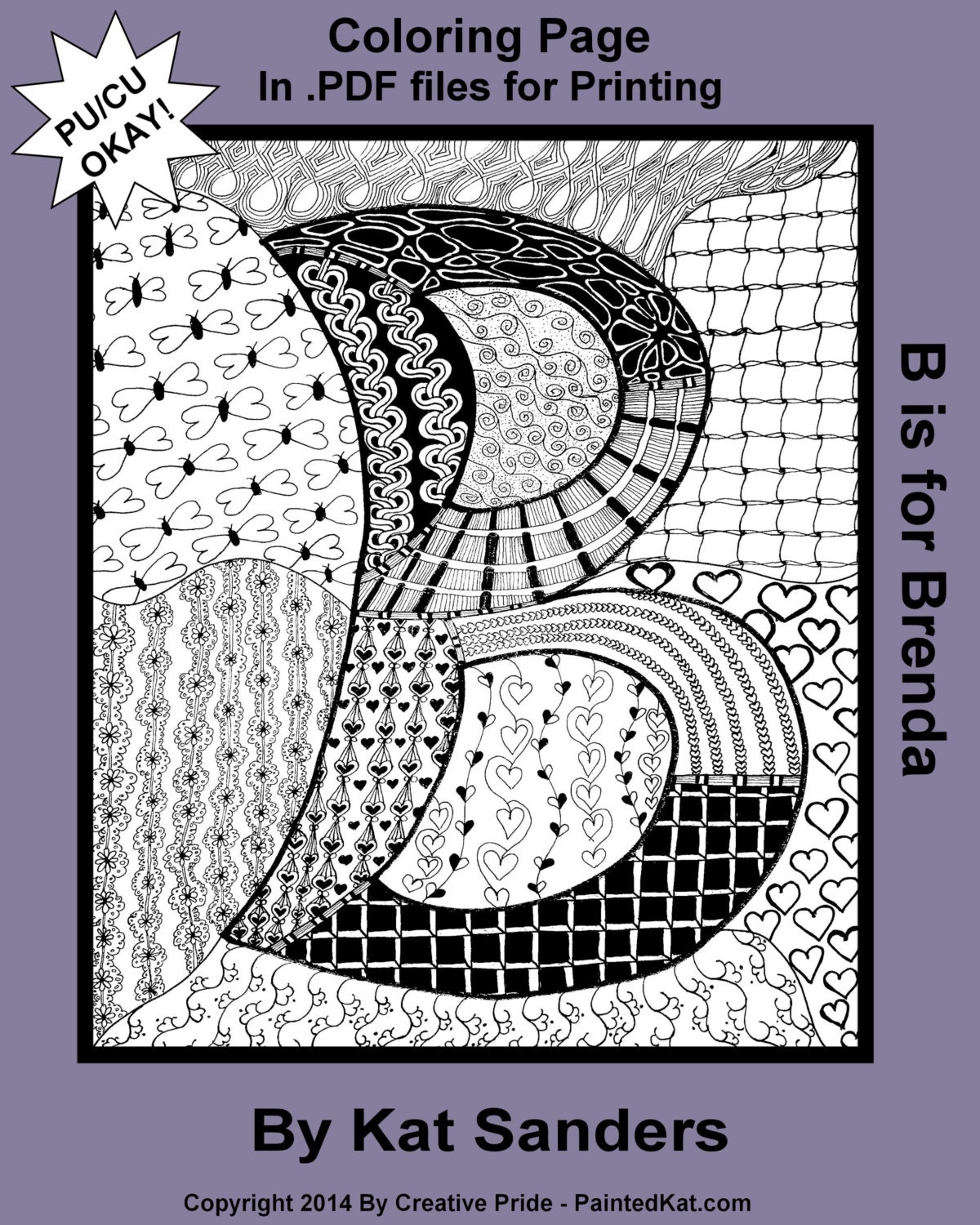 zentangle coloring pages letter n - photo #15