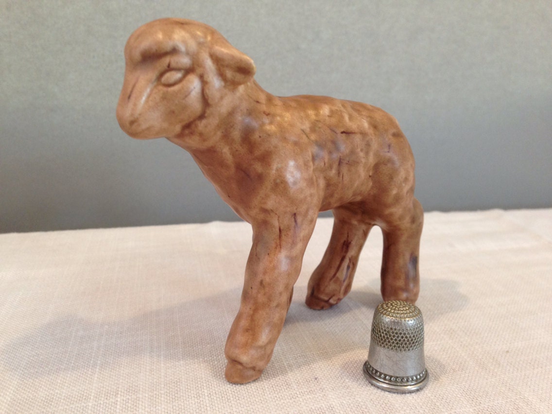 vintage lamb figurines