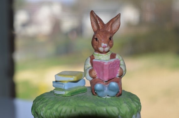 peter rabbit musical figurine