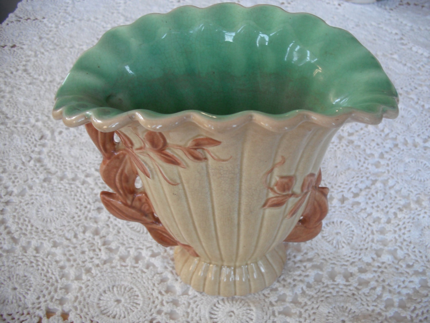 Vintage Red Wing Pottery Vase ECS