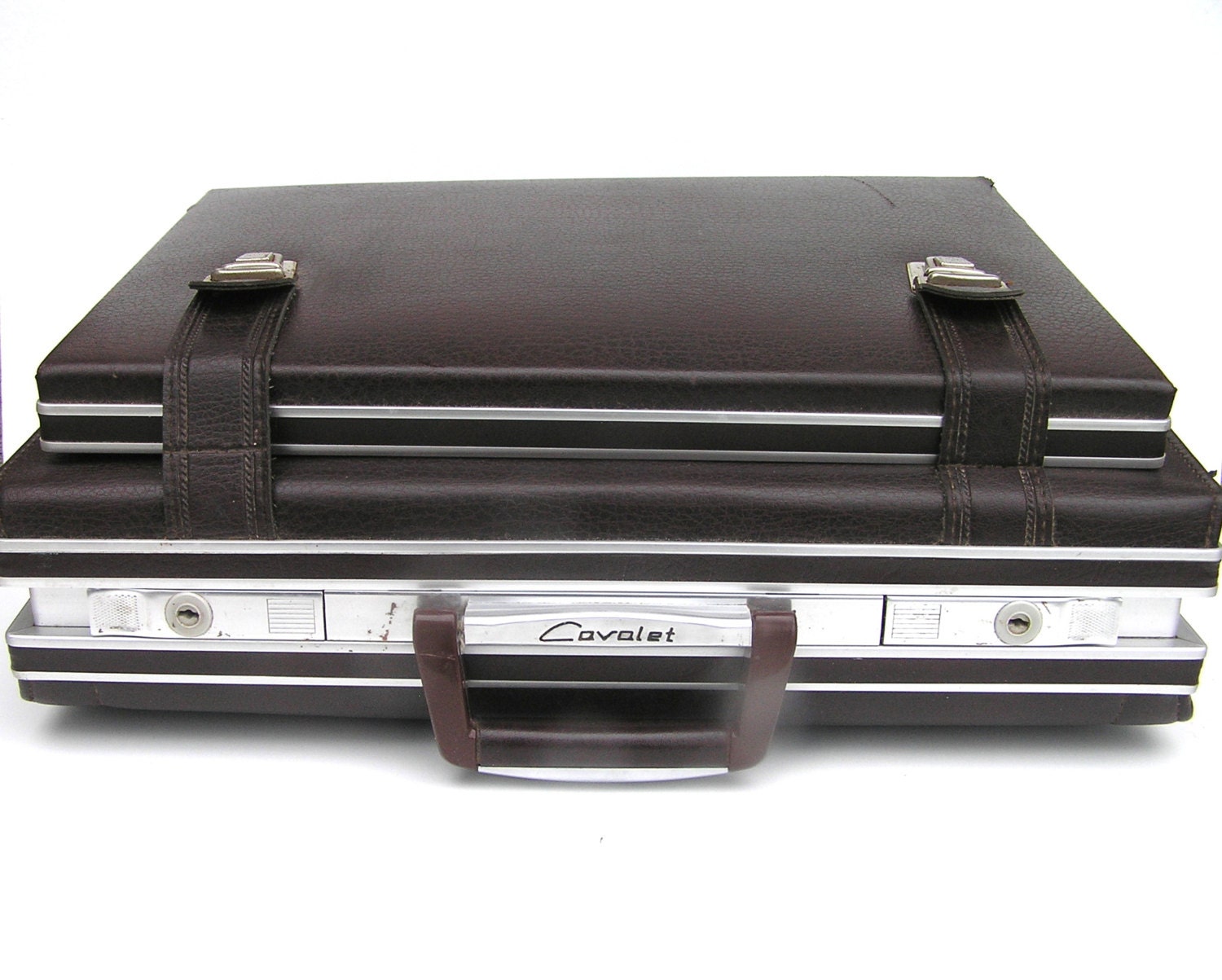 Vintage Cavalet briefcase suitcase dark brown from Sweden