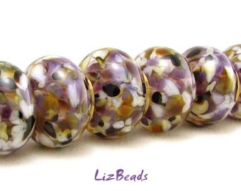 SRA Handcrafted Artisan Lampwork Bead Set - SUN GARDEN