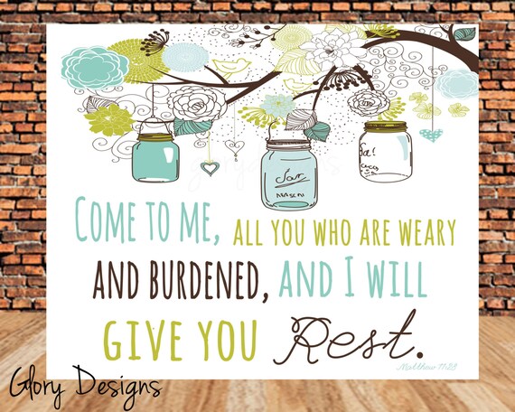 Bible Verse Mason Jar Scripture printable Scripture Art | Etsy