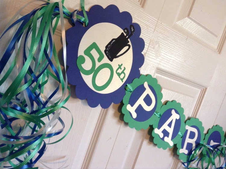 50th Birthday Decorations Par Tee Golf Theme Party by FromBeths