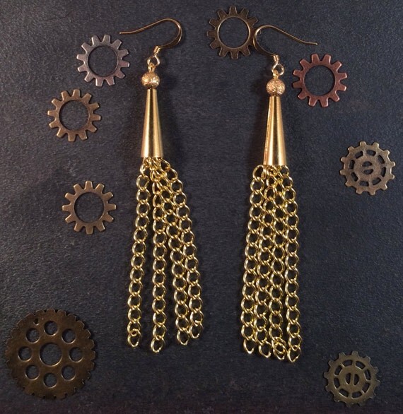 Items similar to Ball and Chain Earrings on Etsy