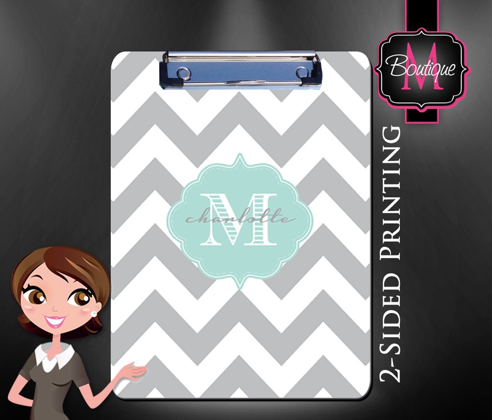 Custom clipboard monogram clipboard by BoutiqueMonogram on Etsy
