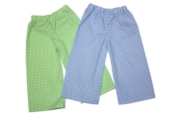 boys gingham pants