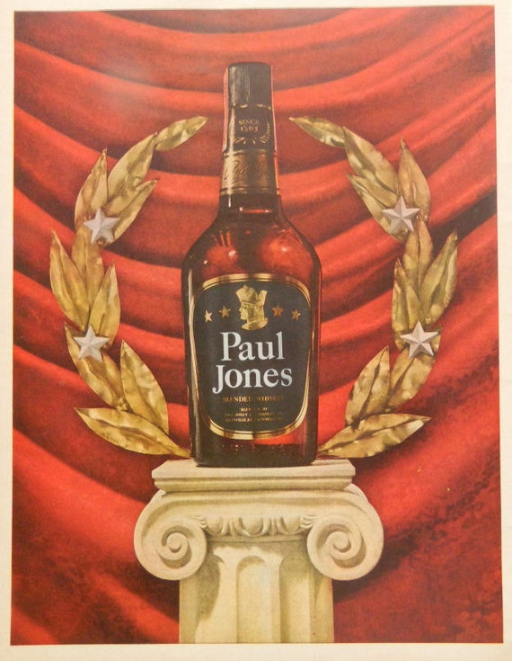 Items similar to Paul Jones Whiskey Ad whisky advertising, liquor
