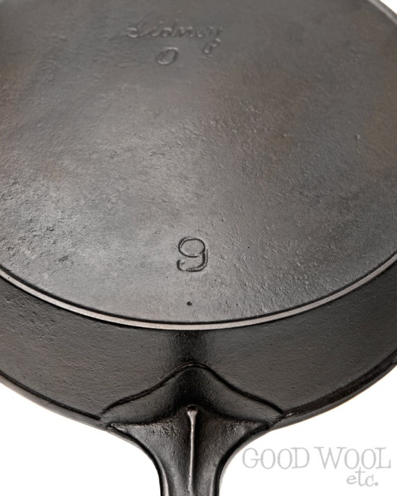 sidney hollow ware antique cast iron skillet prewagner 9