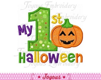 Instant Download My First Halloween 01 Applique Embroidery Design NO:1574