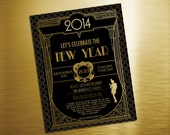 Art Deco Invitation - Great Gatsby - Roaring Twenties Party - Printable File - PDF and JPG Il_170x135