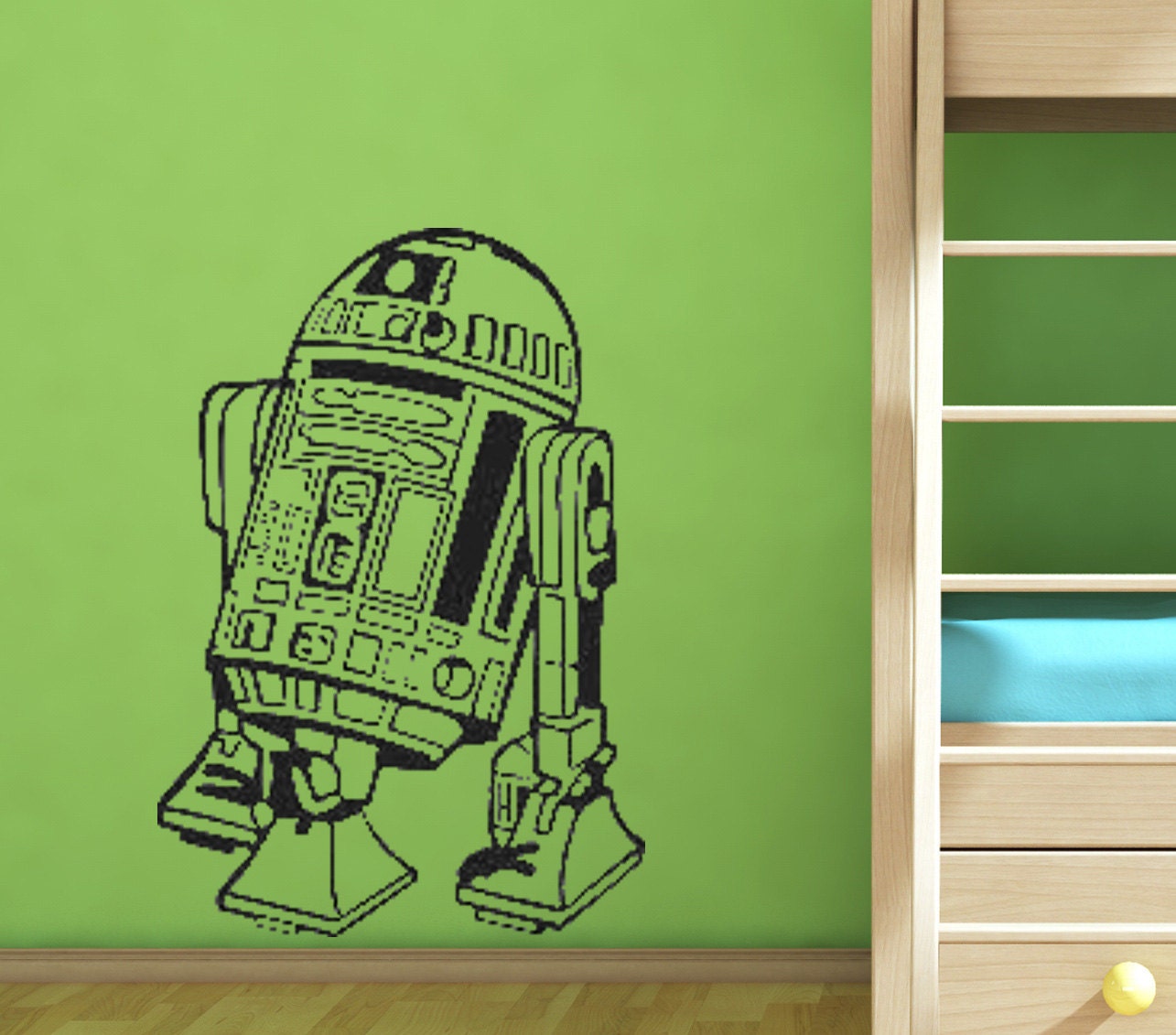 R2D2 Wall Decal Star Wars wall decals by emaliasfancy on Etsy