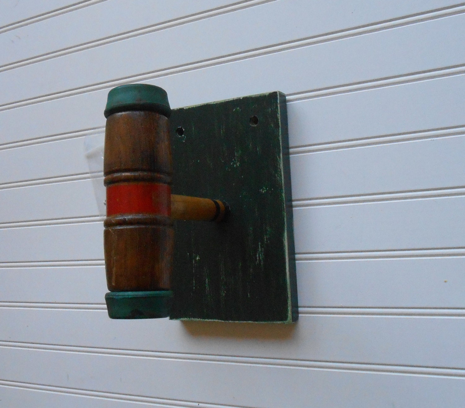 VINTAGE Croquet Mallet RackUnique Wall HookCroquet Mallet