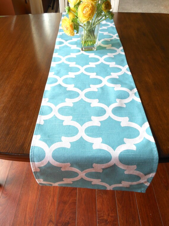 Items similar to TABLE RUNNER Turquoise Table Runners Mint Green