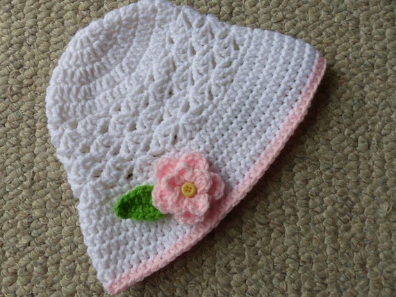 Flower Sun Hat Crochet Pattern for girls