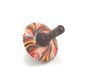 Spinning top, colorful unique dreidel, polymer clay spinning top, great Hanukah gift idea, classic toy for all ages