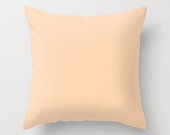 Feldspar Pillow, #FDDFB1, Solid Light Orange Throw Pillow, Solid Peach Pillow, Peach Pillow, Minimalist Decor, Minimalist Pillow