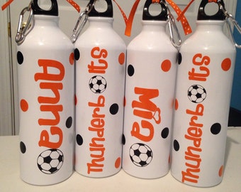 Personalized Water Bottle Soccer