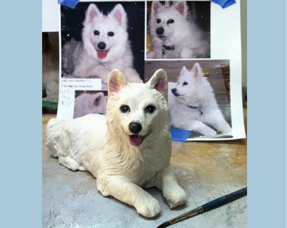 american eskimo dog figurines