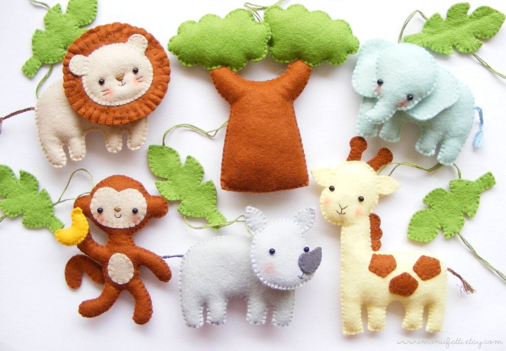 felt animal set