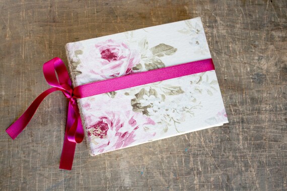 Mini Wedding Photo Album or Guest Book Floral Baby Photo Album Anniversary Photo Book Scrapbook Album Ready to Ship