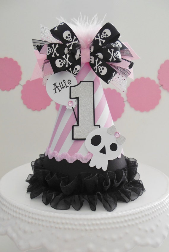 Pirate Princess Birthday Party Hat- Personalized - Pirate Party Il_570xn