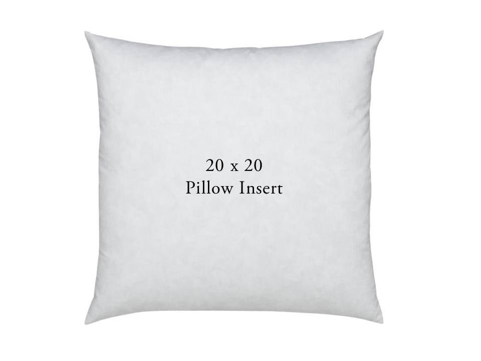 Down pillow inserts 20 x 20 This soft, thread-count combed-cotton pillow insert comes in a choice of % feather or down alternative. • % combed cotton shell. • thread-count. • Freshness Assured™ for .