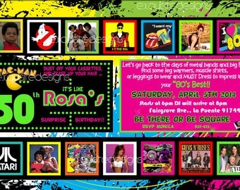 80's Invitation