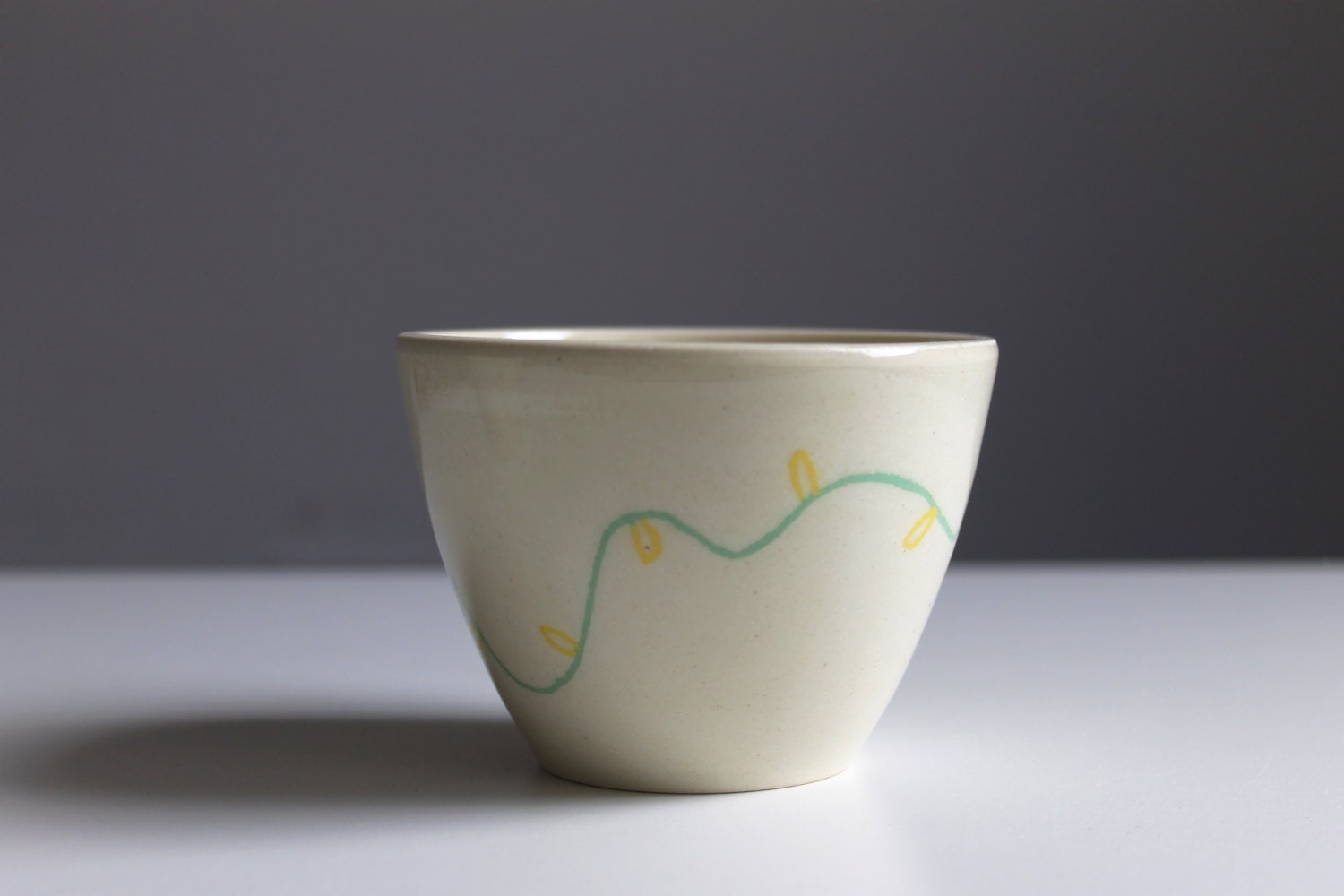 SPRING SALE Wheel thrown pottery Unique ceramic cup by BiscuitCuit