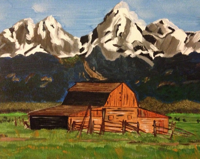 Colorado View - Acrylic on 12 x 16 canvas - no frame