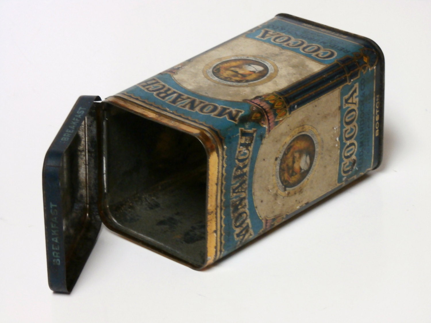 Vintage Monarch Breakfast Cocoa Tin 1923
