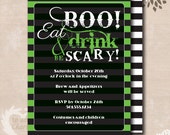 Boo! Eat Drink & Be Scary Halloween Party Invitations - Halloween Costume Party Invitations Il_170x135